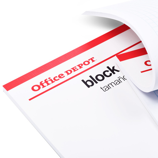 Block Carta Office Depot / Cuadro Grande / 80 hojas