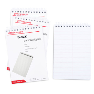 Block para Taquigrafía Office Depot Raya 80 hojas Block para Taquigrafía Office Depot Raya 80 hojas