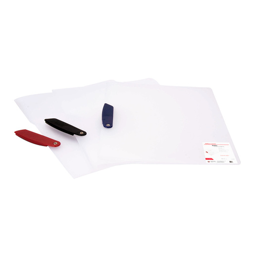 Folders Carta de Plástico con Clip Office Depot / Transparente / 5 piezas