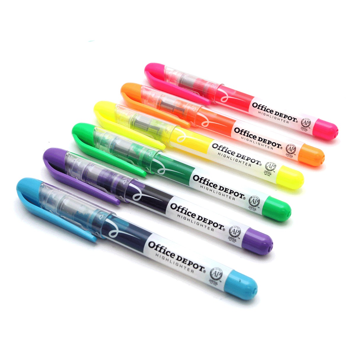 Marcatextos Office Depot Punta Cincel Colores 6 piezas