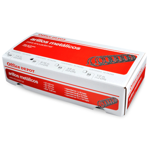 ARILLOS METALICOS OFFICE DEPOT 9/16 (40 PZA., ARILLOS METALICOS OFFICE DEPOT 9/16 (40 PZA.,