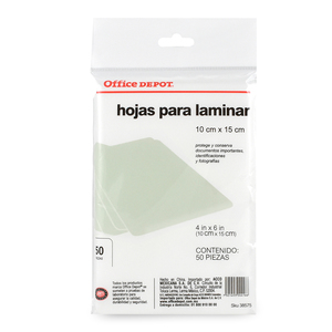 MICA TERMICA OFFICE DEPOT (50 PZAS., 10X15 CM) MICA TERMICA OFFICE DEPOT (50 PZAS., 10X15 CM)