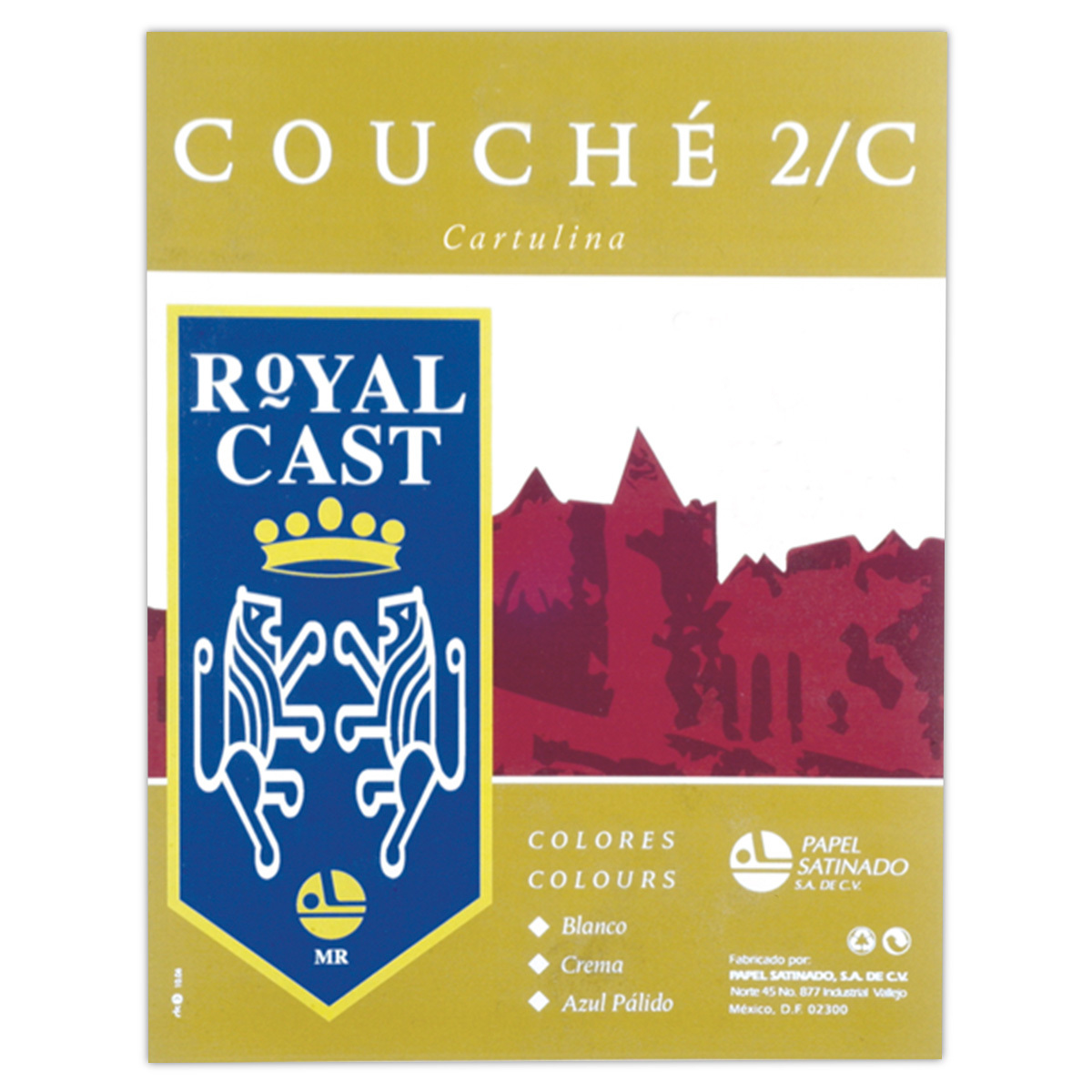 Cartulina Couché Irlandés Royal Cast / 5 piezas / Blanco / 200 gr