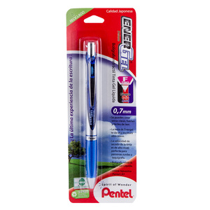 Pluma de Gel Pentel Energel RTX Deluxe / Punto fino / Tinta azul / 1 pieza Pluma de Gel Pentel Energel RTX Deluxe / Punto fino / Tinta azul / 1 pieza