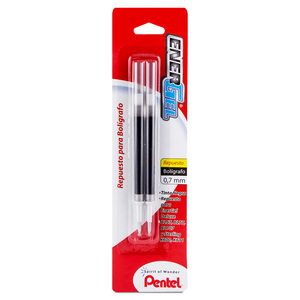 REPUESTO PARA PLUMA ENERGEL PENTEL (NEGRO  PUNTO FINO  2 PZS.)