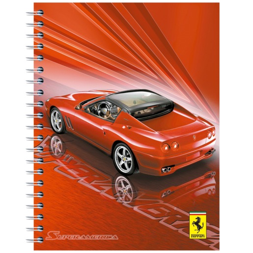 Cuaderno Profesional Norma Dura Book Ferrari Cuadro Grande 160 hojass