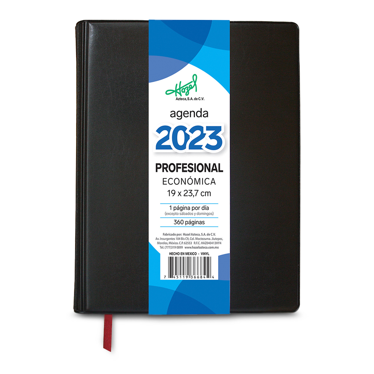 Agenda Profesional Económica 2023 Hazel / Negro