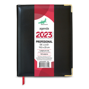Agenda Profesional de Lujo 2023 Hazel / Negro