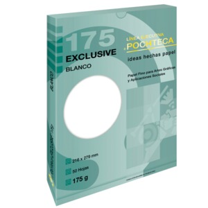 Papel Texturizado Pochteca Exclusive / 50 hojas / Carta / Blanco / 175 gr