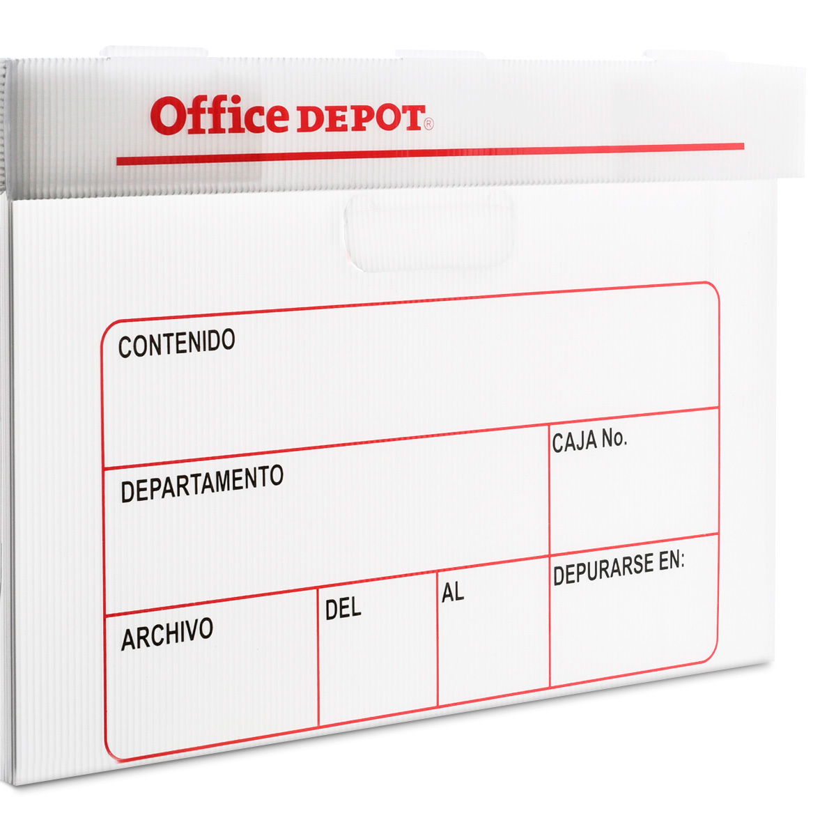Caja para Archivo Oficio Office Depot Plástico Blanco | Office Depot Mexico
