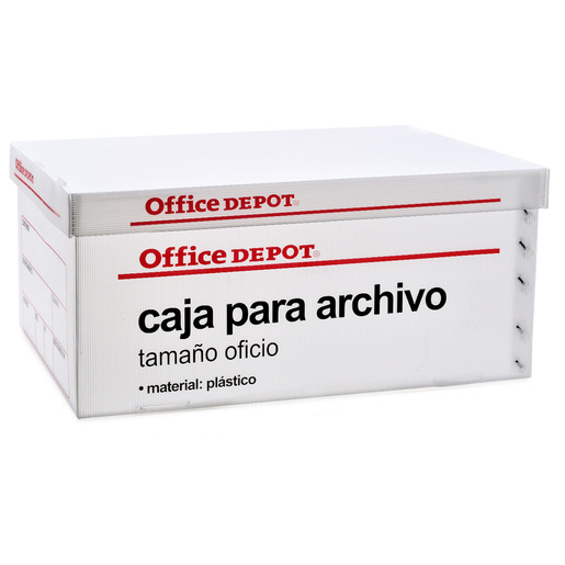 Caja para Archivo Oficio Office Depot / Plástico / Blanco
