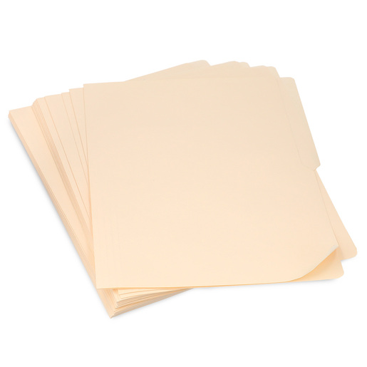 Folders Carta con Media Ceja Office Depot / Manila / 25 piezas