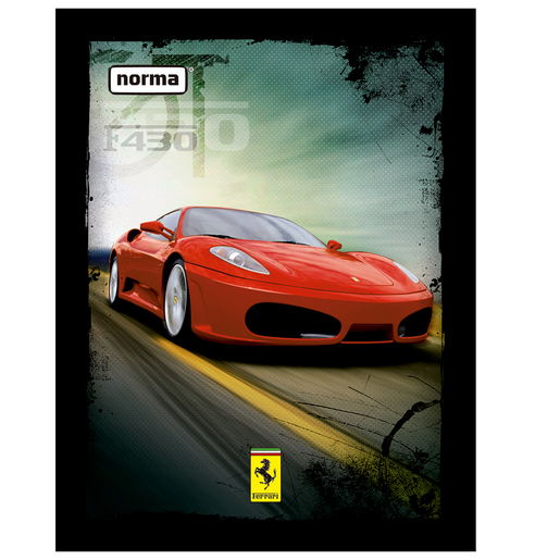 Cuaderno Profesional Ferrari Cuadro Grande 200 hojas