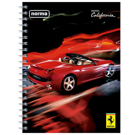 Cuaderno Forma Francesa Ferrari Cuadro Grande 100 hojas