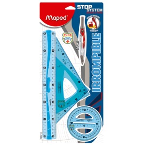 JUEGO DE GEOMETRIA FLEXIBLE MAPED (AZUL) JUEGO DE GEOMETRIA FLEXIBLE MAPED (AZUL)