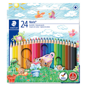 Lápices de Colores Hexagonales Staedtler Noris / 24 piezas Lápices de Colores Hexagonales Staedtler Noris / 24 piezas