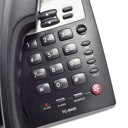 TELEFONO ALAMBRICO MODERNPHONE TC-8400 (NEGRO)