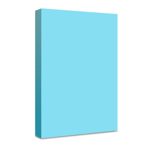 Hojas de Color Facia Pastel / Paquete 100 hojas / Carta / Azul pastel / 75 gr
