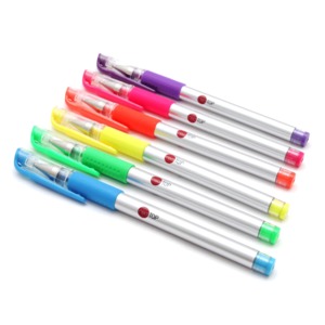 Plumas de Gel Red Top Neón / Punto fino / Tinta colores surtidos / 6 piezas Plumas de Gel Red Top Neón / Punto fino / Tinta colores surtidos / 6 piezas
