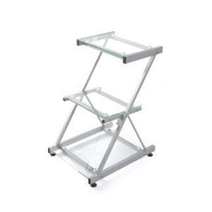 MESA PARA IMPRESORA OFFICE DEPOT Z (VIDRIO/ACERO) MESA PARA IMPRESORA OFFICE DEPOT Z (VIDRIO/ACERO)