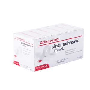Cinta Adhesiva Invisible Office Depot / 33 m x 1.8 cm / 6 piezas Cinta Adhesiva Invisible Office Depot / 33 m x 1.8 cm / 6 piezas