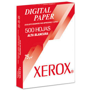 Paquete de Papel Bond Xerox Digital Paper 3M2000 / 500 hojas / Carta / Blanco / 75 gr Paquete de Papel Bond Xerox Digital Paper 3M2000 / 500 hojas / Carta / Blanco / 75 gr