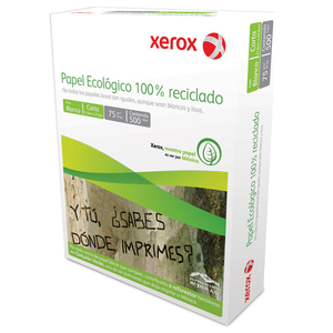 PAPEL RECICLADO XEROX ECOLOGICO (1 RESMA, CARTA) PAPEL RECICLADO XEROX ECOLOGICO (1 RESMA, CARTA)