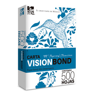 Papel Bond Carta Copamex Vision Bond 500 hojas Blancas