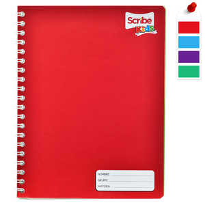 Cuaderno Profesional Scribe Kids Espiral / Cuadro grande / 100 hojas