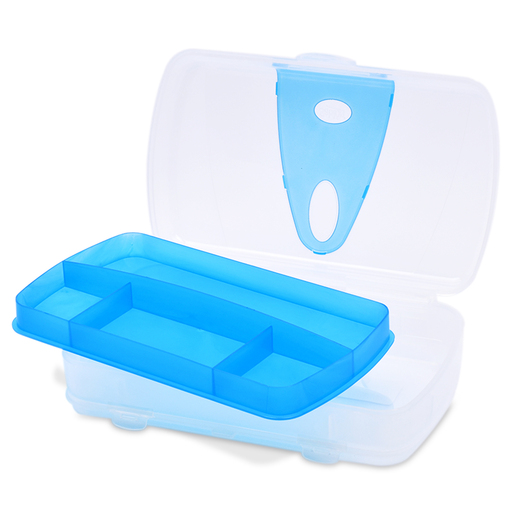 Lapicera Escolar Sablón Wacky Oval 3 Divisiones Azul