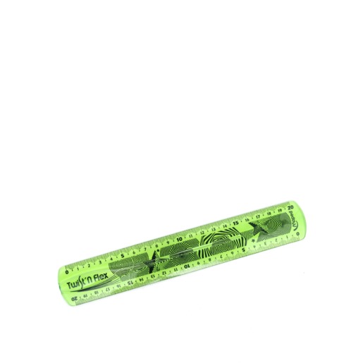 Regla con Doble Graduación Maped Twistn Verde 20 cm
