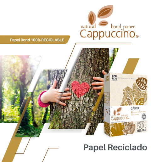 Paquete de Papel Reciclado Copamex Capuccino 500 hojas Carta 75 gr | Office  Depot Mexico