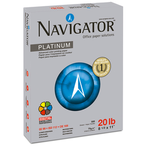 Papel Navigator Platinum Resma Carta 75 gr 500 hojas Papel Navigator Platinum Resma Carta 75 gr 500 hojas