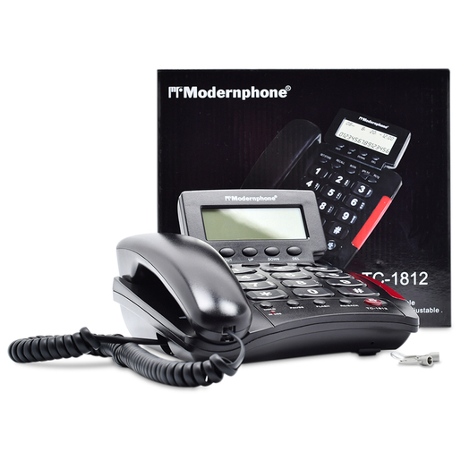 Teléfono Alámbrico Modernphone TC-1812 Nego