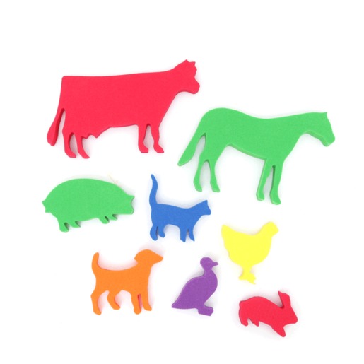 Animales de Granja de Foamy Didáctico / Colores surtidos / 1 pieza 