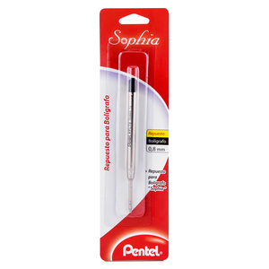 Repuesto para Pluma Pentel Sophia 0.8 mm Negro 1 pieza Repuesto para Pluma Pentel Sophia 0.8 mm Negro 1 pieza