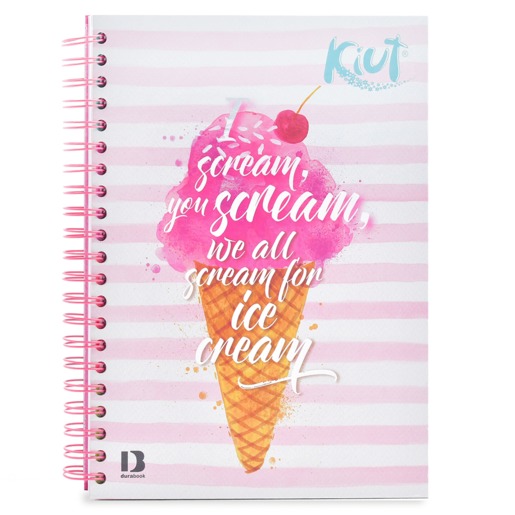 Cuaderno Profesional Norma Kiut Ice Cream Cuadro Grande 160 hojas