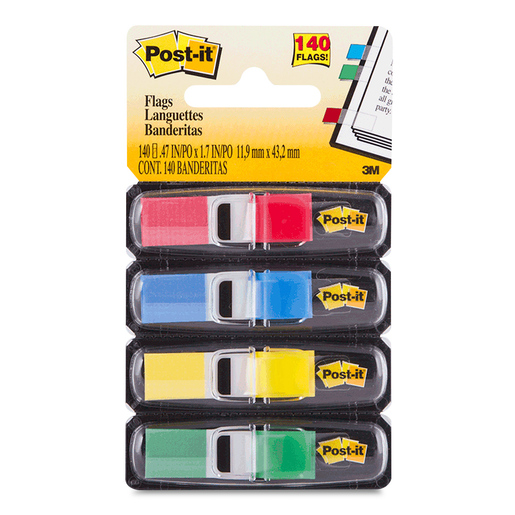 Banderitas Adhesivas 3M Post-It 683 / Colores surtidos / 1.2 x 4.3 cm