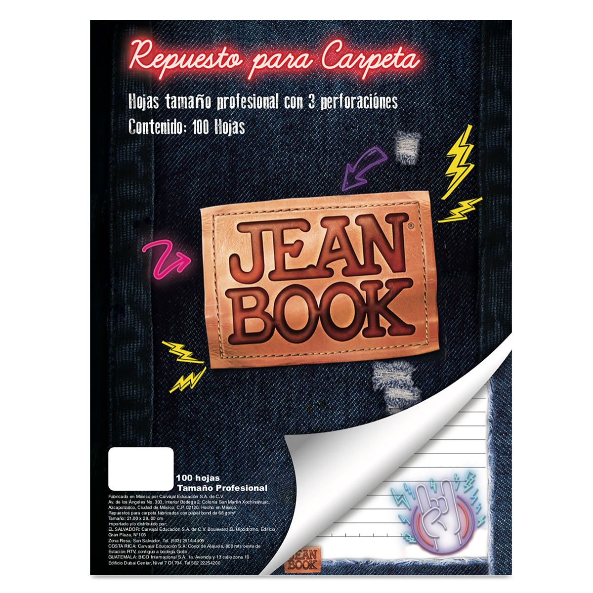 participar Decimal Dialecto Hojas para Carpeta Norma Jean Book Raya Carta 100 hojas | Office Depot  Mexico