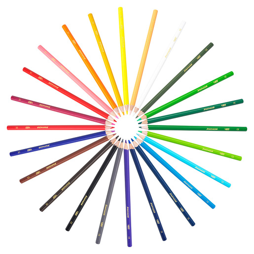 Lápices de Colores Hexagonales Bic Evolution / 24 piezas / 2 lápices gratis