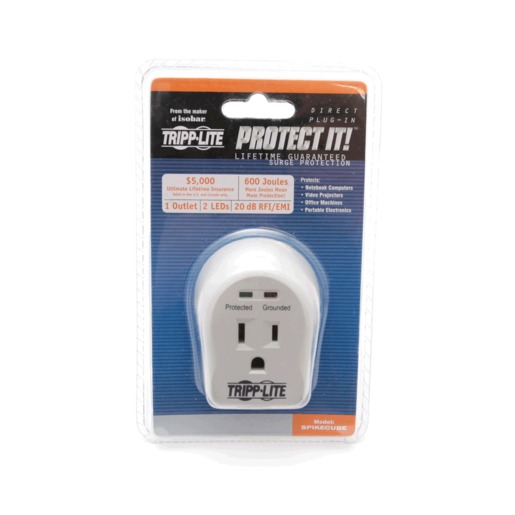 SUPRESOR DE PICOS TRIPP LITE (1 CONTACTO, GRIS)