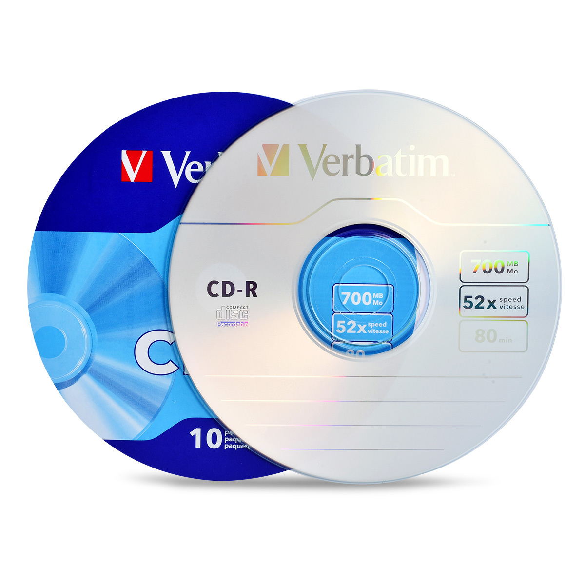 PAQUETE CD-R VERBATIM (700 MB, 10 PZA.) | Office Depot Mexico