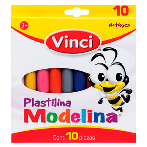 Barras de Plastilina Vinci Modelina Colores 10 piezas Barras de Plastilina Vinci Modelina Colores 10 piezas