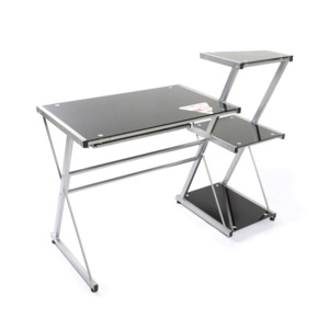 Escritorio para Oficina Red Top FID0746R / Negro / Metal / Cristal Escritorio para Oficina Red Top FID0746R / Negro / Metal / Cristal