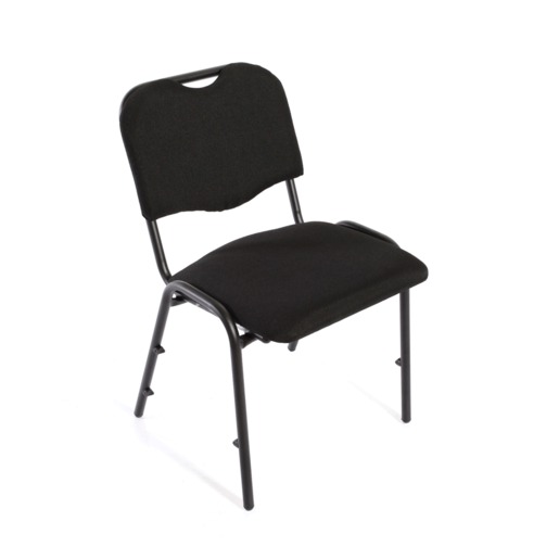 SILLA APILABLE DUREX MILANO (NEGRO, TELA)
