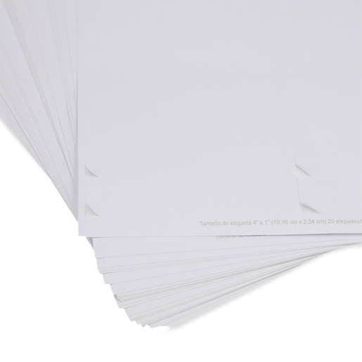 Etiquetas Adhesivas para Impresión Office Depot / 10.16 x 2.54 cm / Blanco / 500 etiquetas