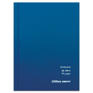 BITACORA DE OBRA OFFICE DEPOT (AZUL) BITACORA DE OBRA OFFICE DEPOT (AZUL)