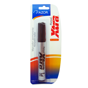 Marcador Permanente Azor Signal Xtra / Punta cincel / Negro / 1 pieza Marcador Permanente Azor Signal Xtra / Punta cincel / Negro / 1 pieza