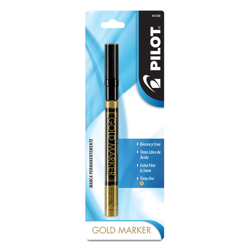 MARCADOR PERMANENTE PILOT GOLD (ORO, 1 PZA.)