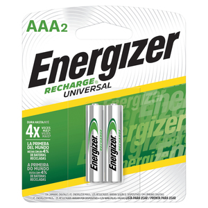 Pilas Recargables AAA Energizer / Paquete 2 piezas